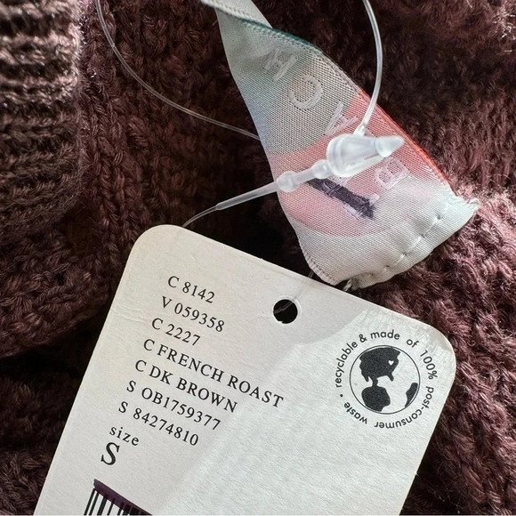 NWT Free People Nolan Sweater Set Matching Two Piece Pants Set Brown Small - Picture 5 of 15